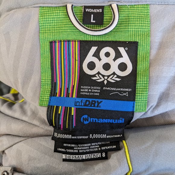 686 MANNUAL TENDER INSULATED JACKET Infidry Ski Jacket Waterproof - Picture 14 of 16